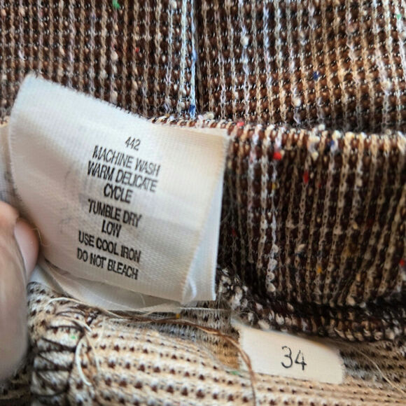 Lady Devon Womens Vintage 80s Wool Tweed Midi Skirt Size 34 - Picture 8 of 10